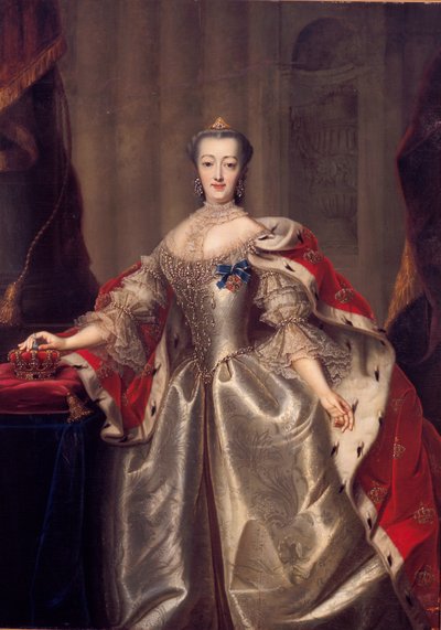 Sophie-Madeleine de Brandebourg-Culmbach by Andreas Brünniche